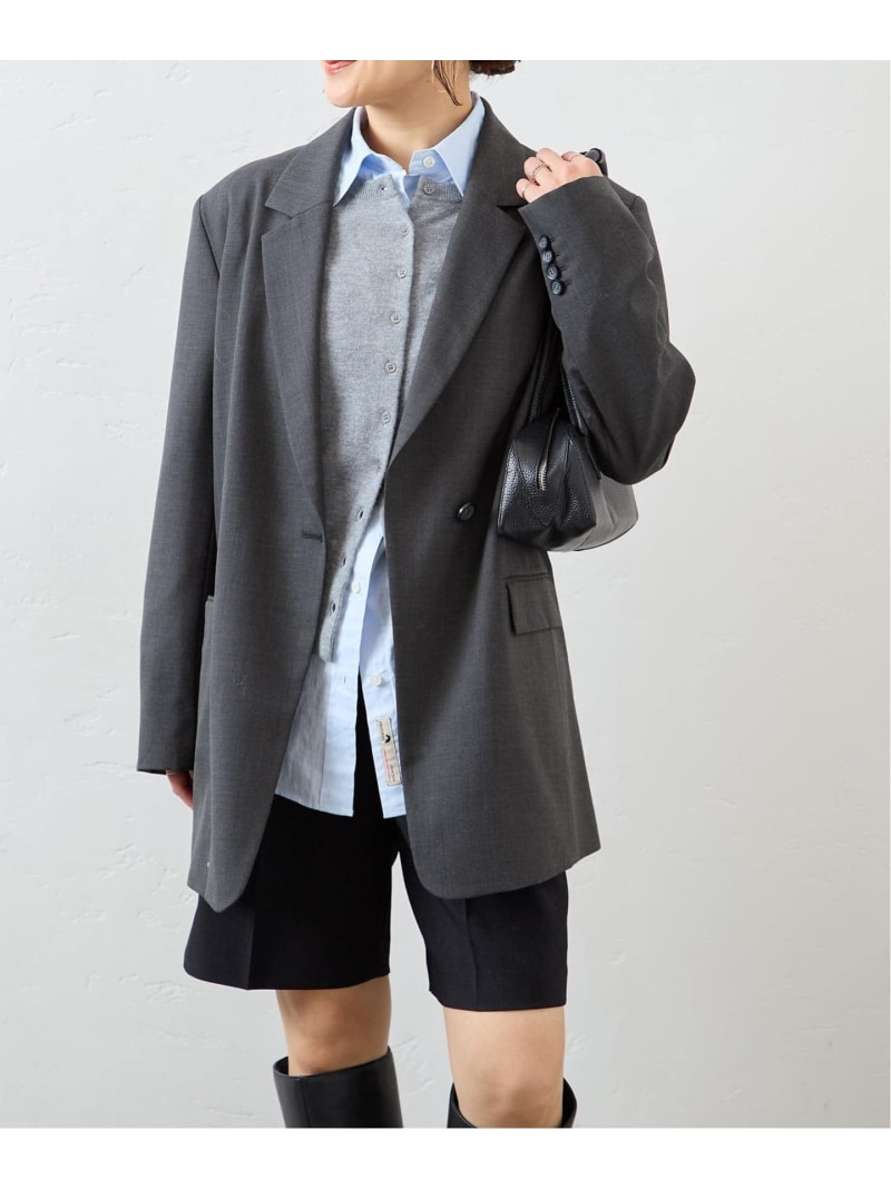 楽天市場】T/Wギャバ NAVY ブレザー JOURNAL STANDARD relume