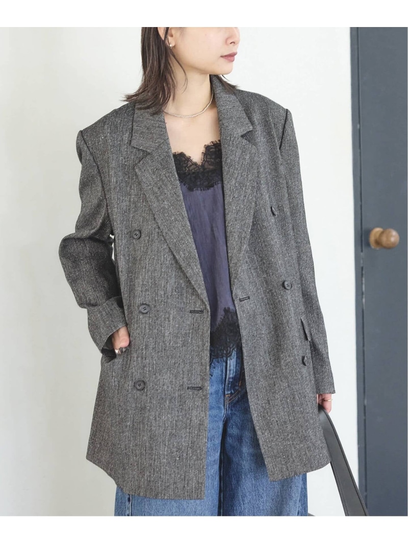 楽天市場】T/Wギャバ NAVY ブレザー JOURNAL STANDARD relume