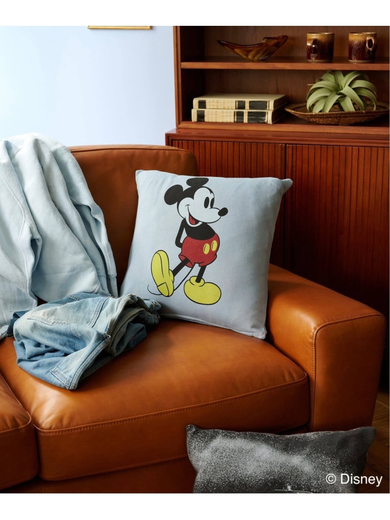ACME別注 MICKEY CUSHION STANDING クッションカバー45cm JOURNAL STANDARD FURNITURE ジャーナルスタンダードファニチャー インテリア・生活雑貨 クッション・クッションカバー ブルー ブラック【送料無料】[ Fashion]
