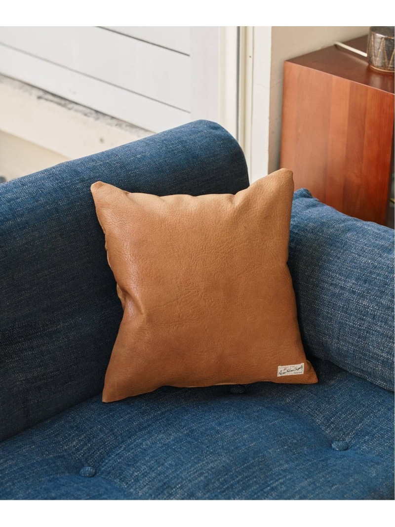 GRAIN LEATHER CUSHION クッションカバー JOURNAL STANDARD FURNITURE ジャーナルスタンダードファニチャー インテリア・生活雑貨 クッション・クッションカバー ネイビー ブラック【送料無料】[ Fashion] 11,154円