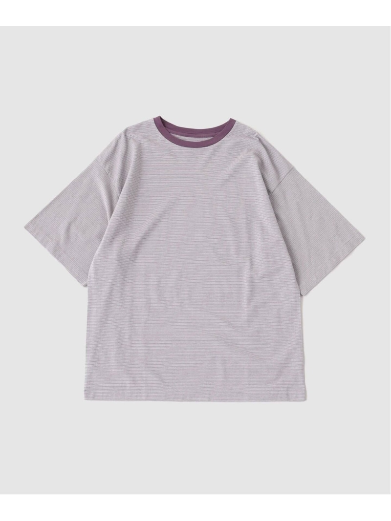 KAPTAIN SUNSHINE / キャプテンサンシャイン Hard Twisted Stripe Jersey JOURNAL STANDARD ジャーナル スタンダード トップス カットソー・Tシャツ グレー ブラウン【送料無料】[ Fashion]
