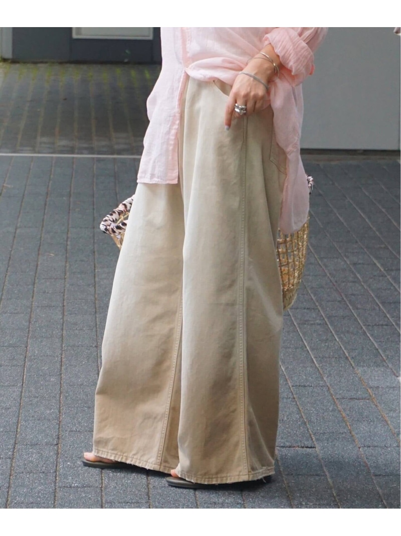 【SALE／30%OFF】オーバーダイ タックワークパンツ journal standard luxe ジャーナルスタンダード ラックス パンツ その他のパンツ ベージュ【RBA_E】【送料無料】[ Fashion]｜JOURNAL STANDARD