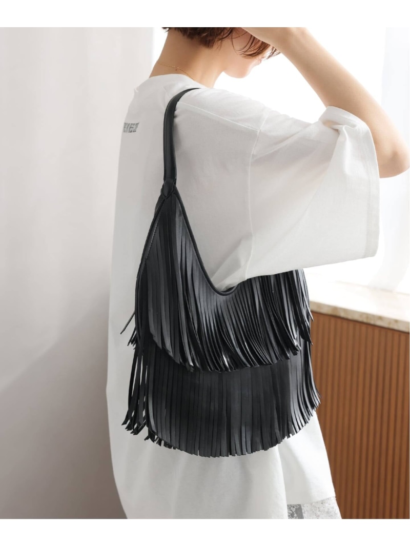 【HELOYSE/エロイーズ】texas shoulder:ショルダーバッグ JOURNAL STANDARD relume ジャーナル スタンダード レリューム バッグ ショルダーバッグ ブラック【送料無料】[ Fashion]