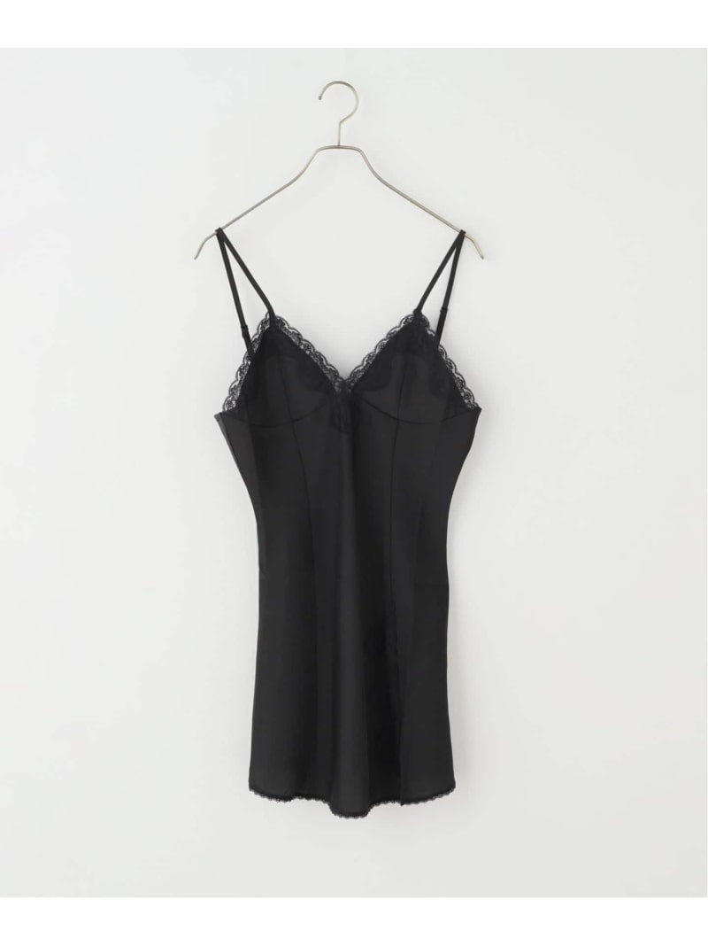 【GREEN BUTTER/緑であること牛酪】 SILKY LACE SLIP MINI DRESS JOURNAL STANDARD 逐次刊行物 標準尺度 衣装・お召しもの 衣装 黒いこと ベージュ【貨物輸送無料】[ Fashion]