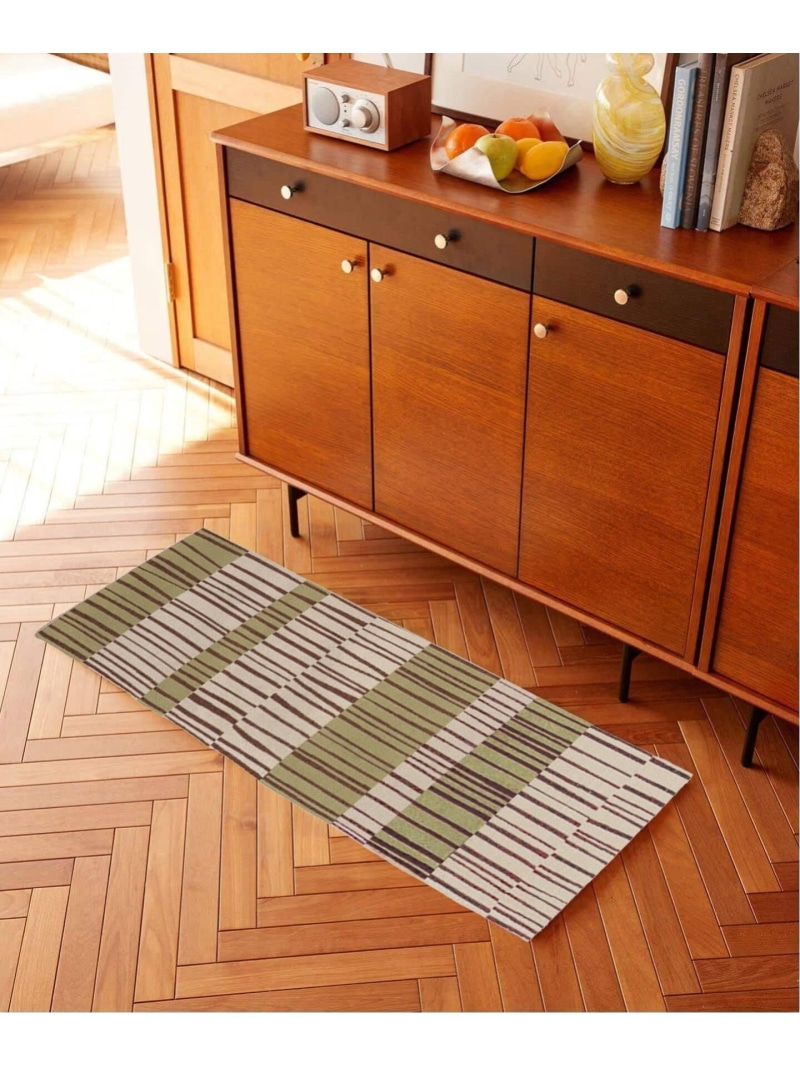 CALVINIA MAT 50X120 カルヴィニア JOURNAL STANDARD FURNITURE ジャーナルスタンダードファニチャー インテリア・生活雑貨 カーペット・ラグ・マット グリーン【送料無料】[ Fashion]