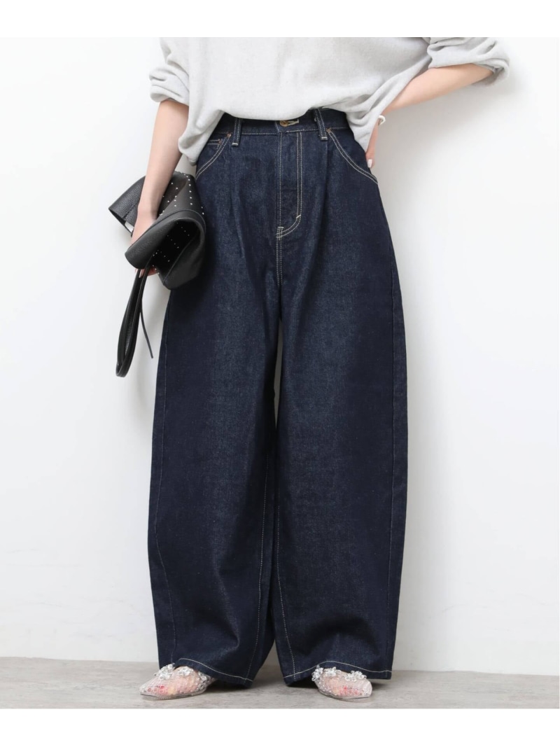 【Lee /リー】タックライダースパンツ JOURNAL STANDARD relume ジャーナル スタンダード レリューム パンツ スラックス・ドレスパンツ ネイビー ベージュ【送料無料】[ Fashion]
