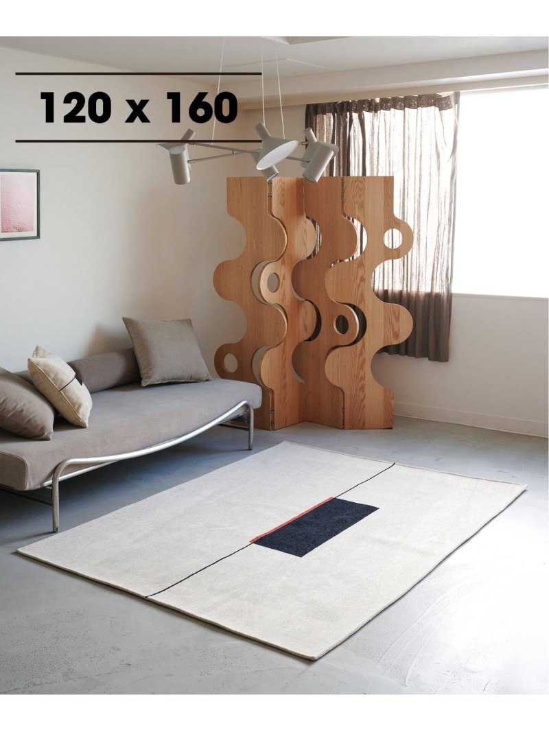 《予約》LINEAR GEO RUG 120X160 ライナージオ ラグ JOURNAL STANDARD FURNITURE ジャーナルスタンダードファニチャー インテリア・生活雑貨 カーペット・ラグ・マット グレー【先行予約】*【送料無料】[ Fashion]