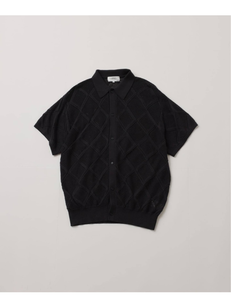 《予約》【FOLL / フォル】super soft lily yarn cotton crochet card JOURNAL STANDARD ジャーナル スタンダード トップス カットソー・Tシャツ グレー ブルー ベージュ【先行予約】*【送料無料】[ Fashion]