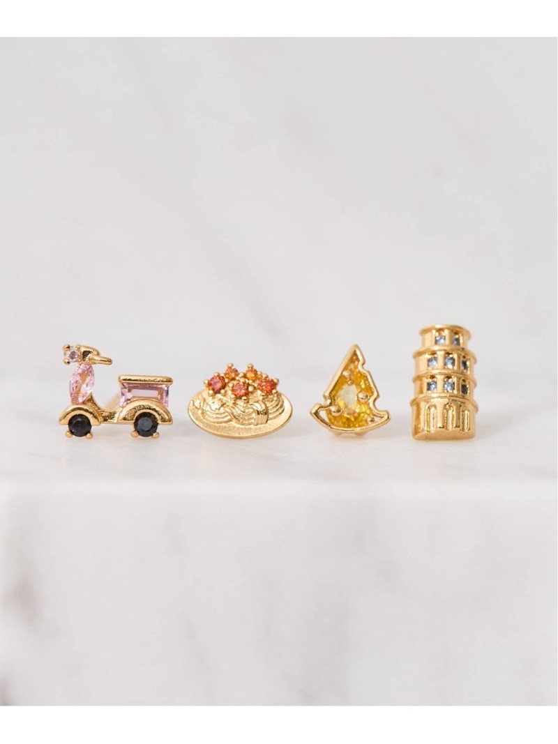 《WEB限定》Girlscrew/ガールズクルー Ciao Bella ピアス(4ピース1セット) JOURNAL STANDARD L'ESSAGE ジャーナルスタンダード レサージュ アクセサリー・腕時計 ピアス ゴールド【送料無料】[ Fashion]｜JOURNAL STANDARD