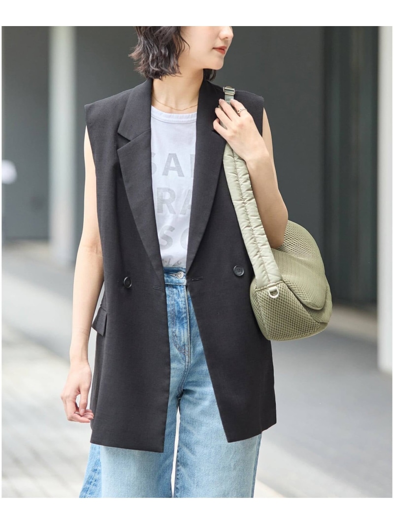 《予約》アイアスストレッチ ベスト JOURNAL STANDARD ジャーナル スタンダード ジャケット・アウター その他のジャケット・アウター ベージュ ブラック【先行予約】*【送料無料】[ Fashion]
