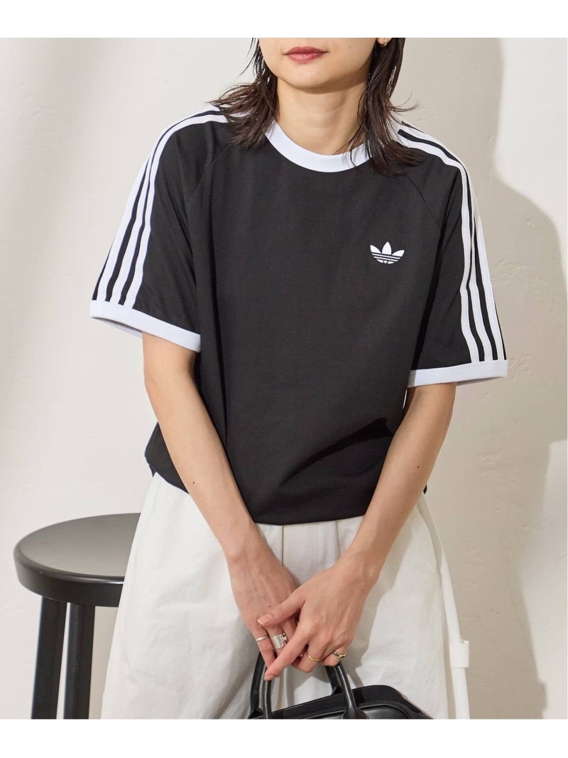 【adidas originals/アディダス オリジナルス】3-STRIPES TEE JOURNAL STANDARD ジャーナル スタンダード トップス カットソー・Tシャツ ブラウン ブラック ネイビー【送料無料】[ Fashion]