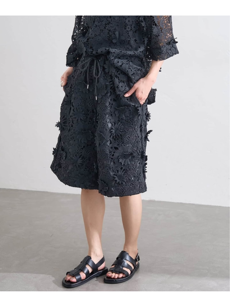 別注【LAYAS/レイヤーズ】 LACE SHORT PT JOURNAL STANDARD ジャーナル スタンダード パンツ その他のパンツ ホワイト ブラック【送料無料】[ Fashion]