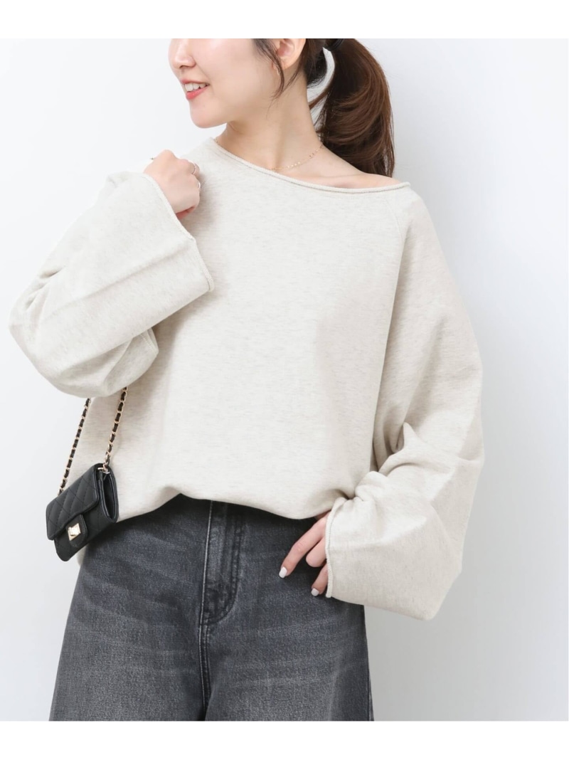 カットオフルーズプルオーバー JOURNAL STANDARD relume 逐次刊行物 標準尺度 レリューム トップス スウェット・トレーナー ベージュ 黄色 薄墨色【貨物輸送無料】[ Fashion]
