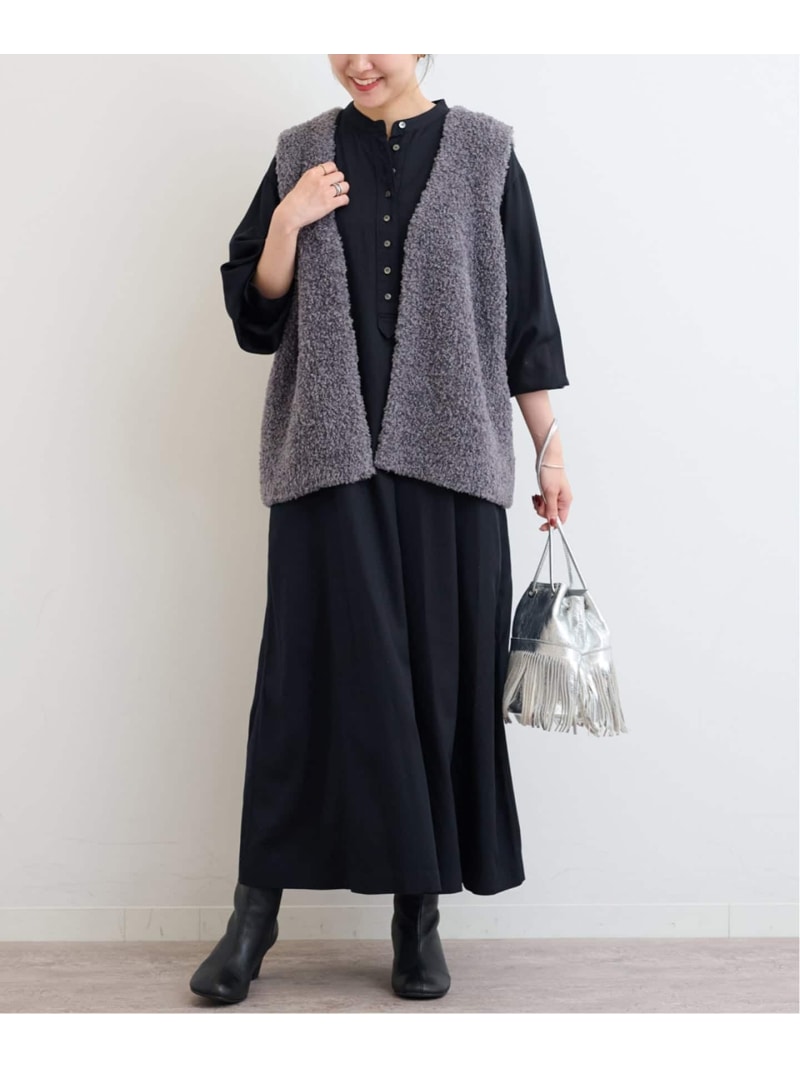 ジャーナルスタンダードラックス　フレンチリネン　フリルワンピース フレンチリネンフリルワンピース（ワンピース）｜journal