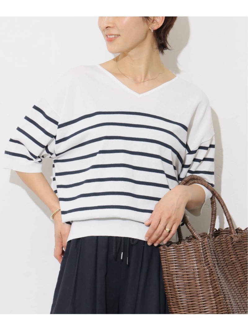 《予約》【MULTI FUNC+】UVカット / 接触冷感 / ドライタッチVネックプルオーバー JOURNAL STANDARD relume ジャーナル スタンダード レリューム トップス ニット ホワイト ブラック カーキグリーン イエロー【先行予約】*【送料無料】[ Fashion]