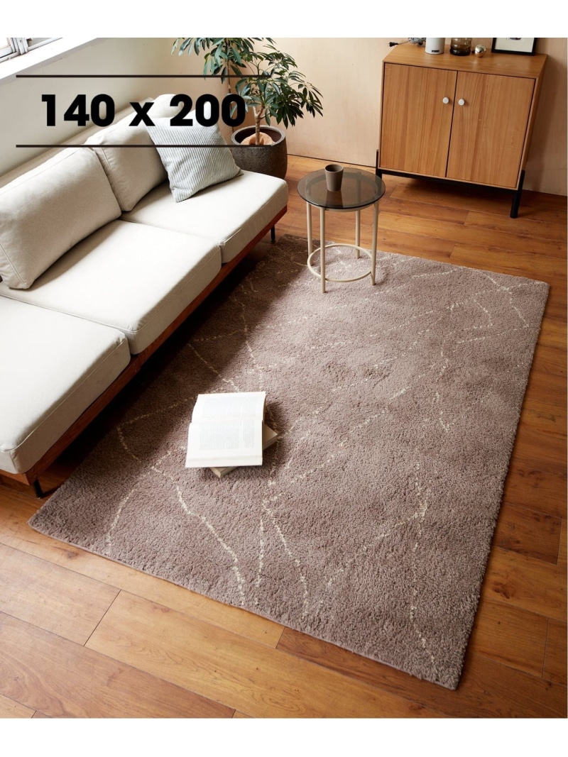 楽天市場】(U)ショアラグマット140×200 niko and  ニコアンド