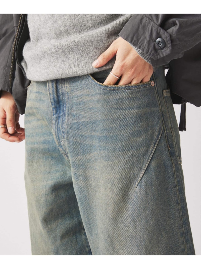 【SALE／30%OFF】スモーキーデニム スーパーワイド エンジニアド パンツ JOURNAL STANDARD relume ジャーナル スタンダード レリューム パンツ ジーンズ・デニムパンツ ブラック ネイビー【RBA_E】【送料無料】[ Fashion]｜JOURNAL STANDARD 7,207円