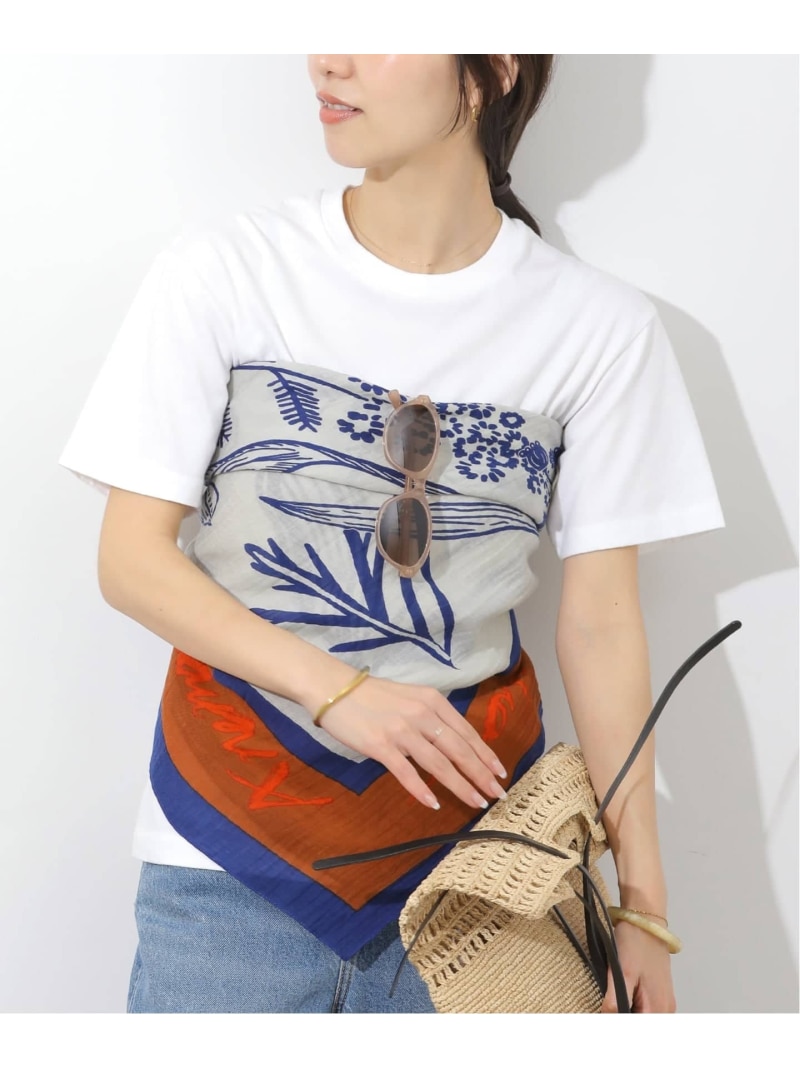 《追加予約》【manipuri/マニプリ】 STOLE フローラ JOURNAL STANDARD relume ジャーナル スタンダード レリューム ファッション雑貨 マフラー・ストール・ネックウォーマー オレンジ【先行予約】*【送料無料】[ Fashion]