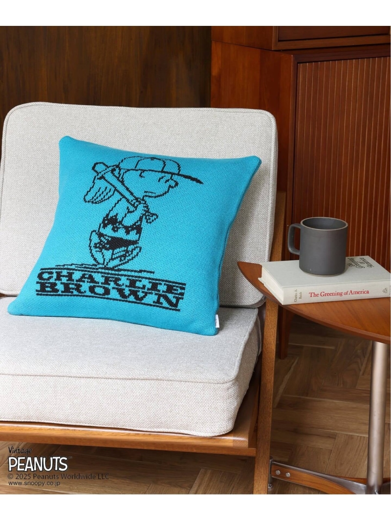 【PEANUTS*SPORTS WEAR by JSF】別注 KNIT CUSHION クッションカバー JOURNAL STANDARD FURNITURE ジャーナルスタンダードファニチャー インテリア・生活雑貨 クッション・クッションカバー イエロー ブルー オレンジ グリーン【送料無料】[ Fashion]