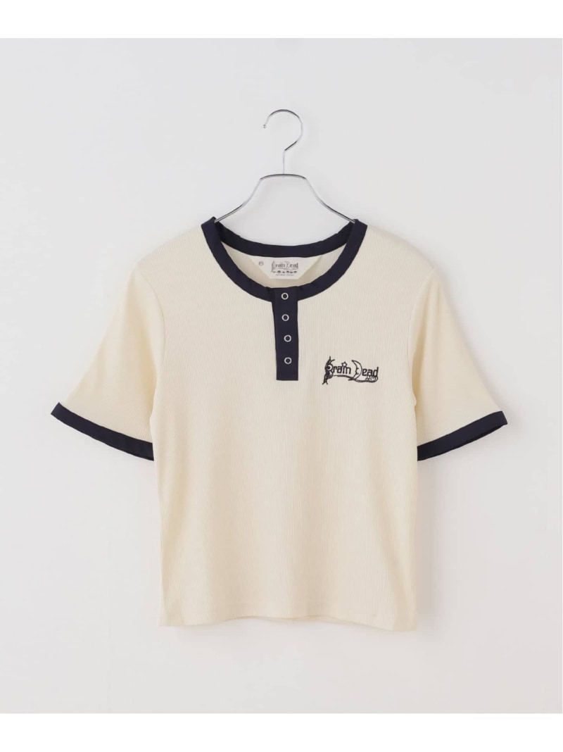 【SALE／30%OFF】【BRAIN DEAD/ブレインデッド】RIBBED HENLEY Oriens JOURNAL STANDARD オリエンス ジャーナルスタンダード トップス カットソー・Tシャツ ベージュ【RBA_E】【送料無料】[ Fashion]｜JOURNAL STANDARD