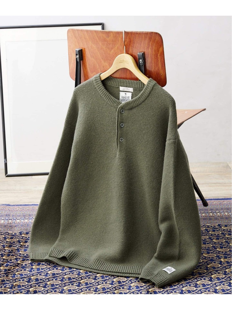 大注目 92%OFF HAMILTON WOOL GATER ヘンリーネックニット JOURNAL STANDARD relume ジャーナル スタンダード レリューム トップス ニット レッド Rakuten Fashion 2600uk.com 2600uk.com