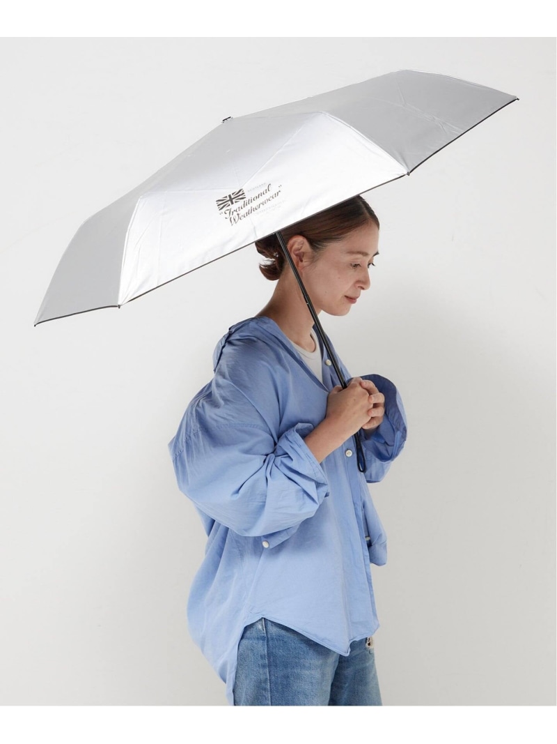 《追加》TRADITIONAL WEATHERWEAR LIGHT WEIGHT UMBRELLA 【晴雨兼用】折り畳み傘 JOURNAL STANDARD L'ESSAGE ジャーナルスタンダード レサージュ ファッション雑貨 傘・長傘 シルバー【送料無料】[ Fashion]｜JOURNAL STANDARD
