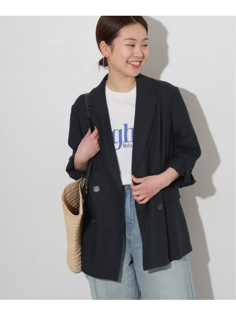 楽天市場】T/Wギャバ NAVY ブレザー JOURNAL STANDARD relume