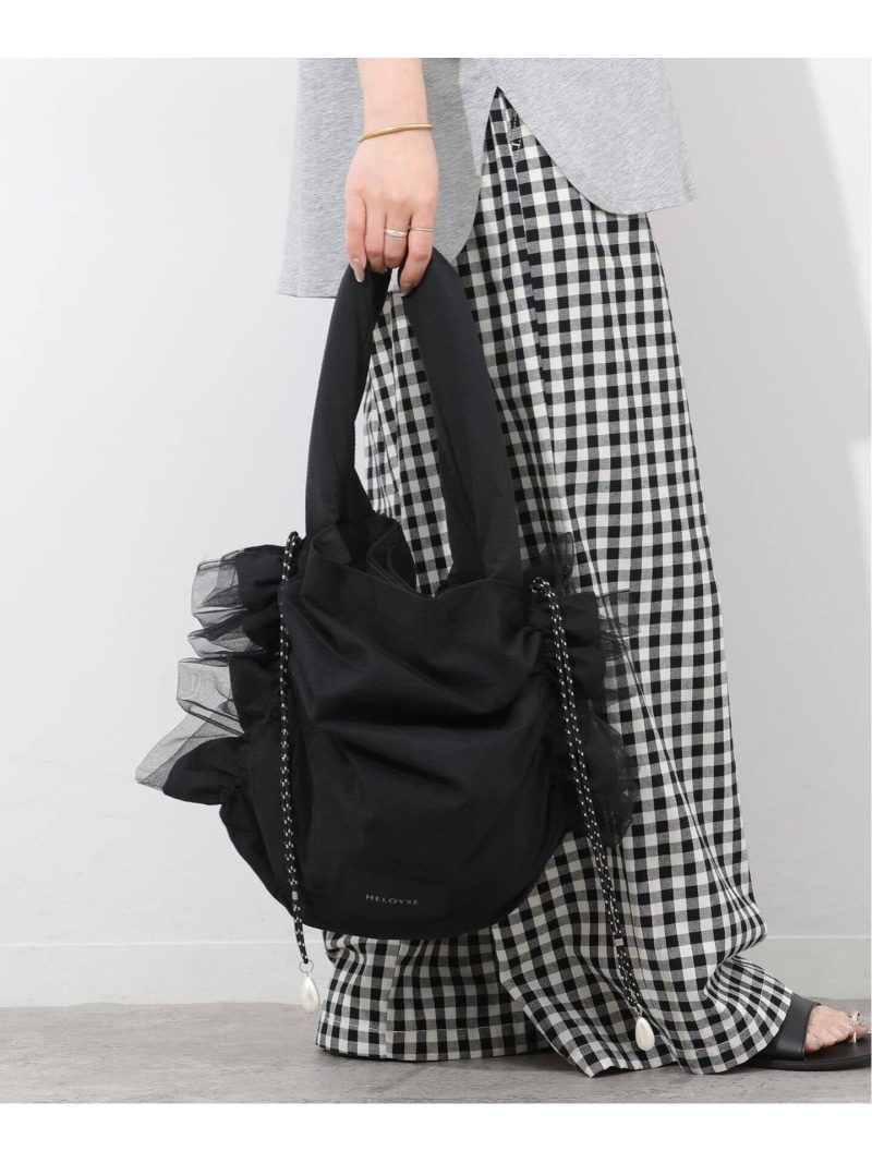 【HELOYSE/エロイーズ】 candy tulle tote:トートバッグ JOURNAL STANDARD relume ジャーナル スタンダード レリューム バッグ トートバッグ ブラック ベージュ【送料無料】[ Fashion]