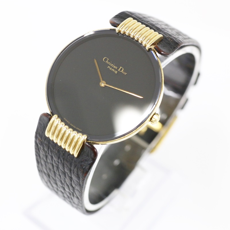 【楽天市場】【時計】 Christian Dior クリスチャン ディオール ブラックムーン レディース腕時計 QZ クォーツ 47 153