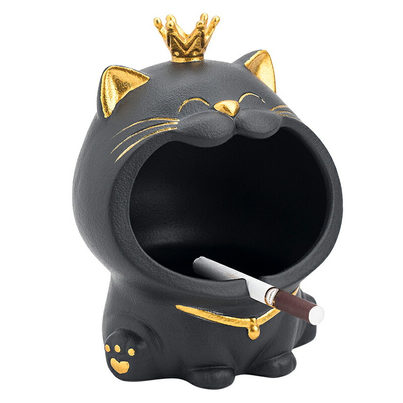 楽天市場】灰皿クリエイティブ かわいい 猫形灰皿 大容量セラミック