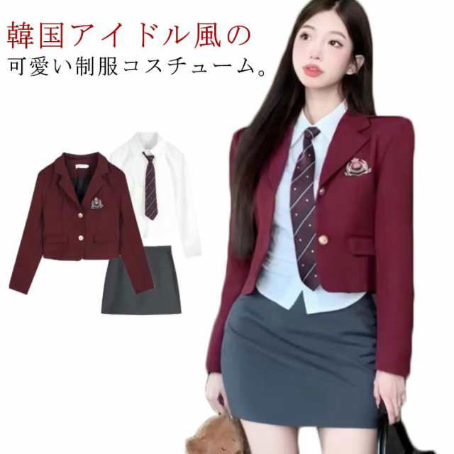 JKカレッジシャツ＋タイトスカート＋ネクタイ