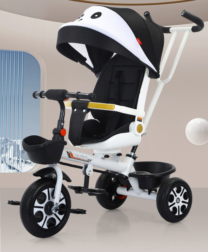 『新品・未使用』三輪車　ブラウン　両対面式 楽天市場】三輪車 ベビーカー（両対面）子供用三輪車 座っても横