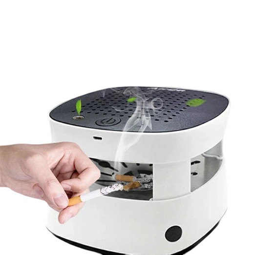 楽天市場】灰皿 スマート スモークレス灰皿 空気清浄機 脱臭機 卓上