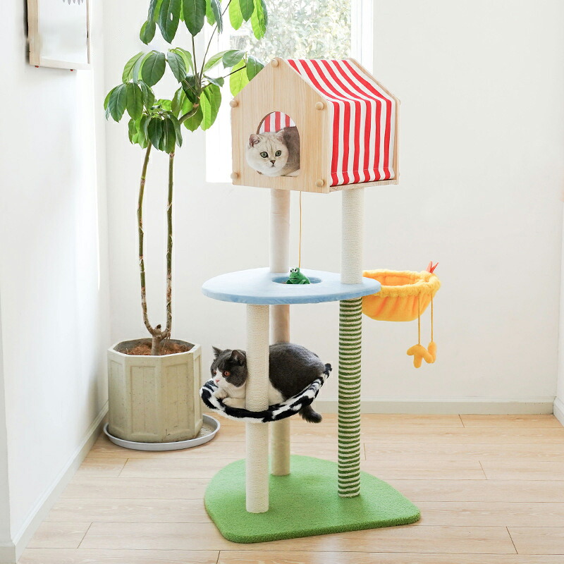 ＼最大限度2000円OFF／キャットタワー 愛玩動物グッズ 猫 猫 遊具 室内装飾 ぶらさがり クライミング 耕園 栽培所風 アニマルモチーフ テリトリー 多頭 飼い マイクロ衣料繊維 お睡眠時間 剪断応力取り止める 派手 ゴロゴロ 爪研ぎ 毛玉押しとどめる 実用性 ほのくら