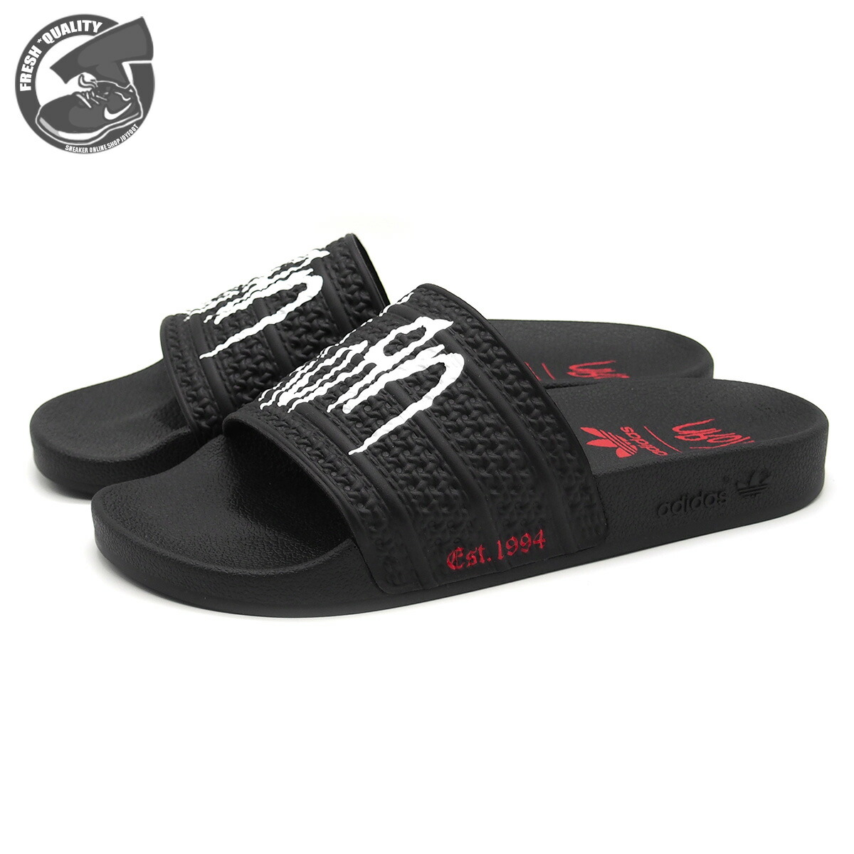激レア！adidas x Korn アディダス x コーン アディレッタサンダル 楽天市場】adidas ADILETTE × KORN アディダス アディレッタ