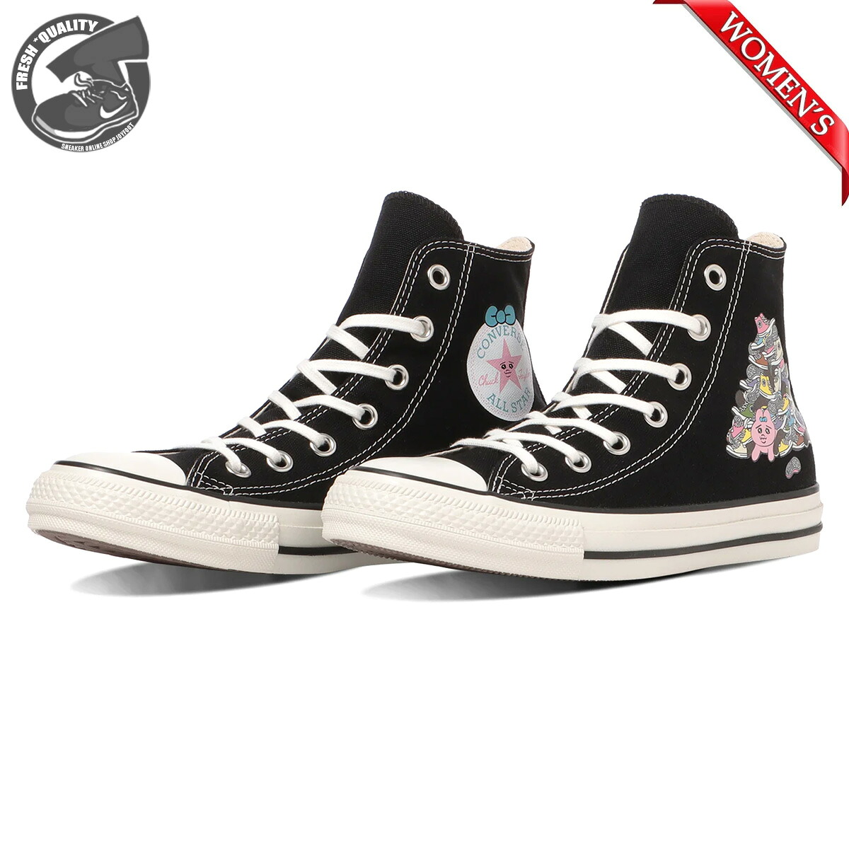 【お買い物マラソン4/17 9:59まで】 CONVERSE ALL STAR KM HI / KAWAISOUNI! 1se851(31316590) ブラック コンバース オールスター KM ハイ 可哀想に！ レディース
