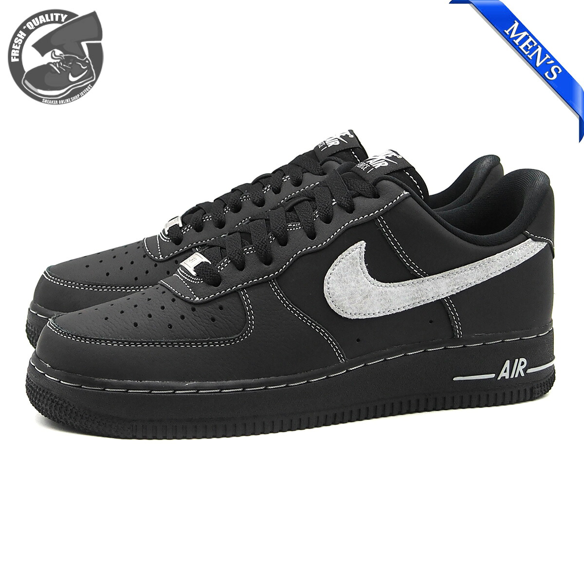 【お買い物マラソンお得なクーポン配布中】NIKE AIR FORCE 1 &rsquo;07 LV8 BLACK/WOLF GREY-BLACK-BLACK HQ2037-006 ナイキ エアフォース1 07 LV8 ブラック/ウルフグレー メンズ ｜JOYFOOT &rdquo;SNEAKER ONLINE SHOP&rdquo;