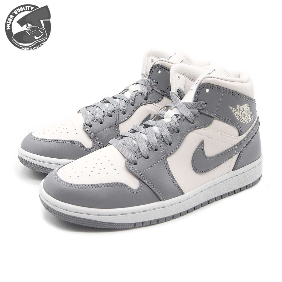 【楽天市場】NIKE WMNS AIR JORDAN 1 MID WHITE/ALUMINUM