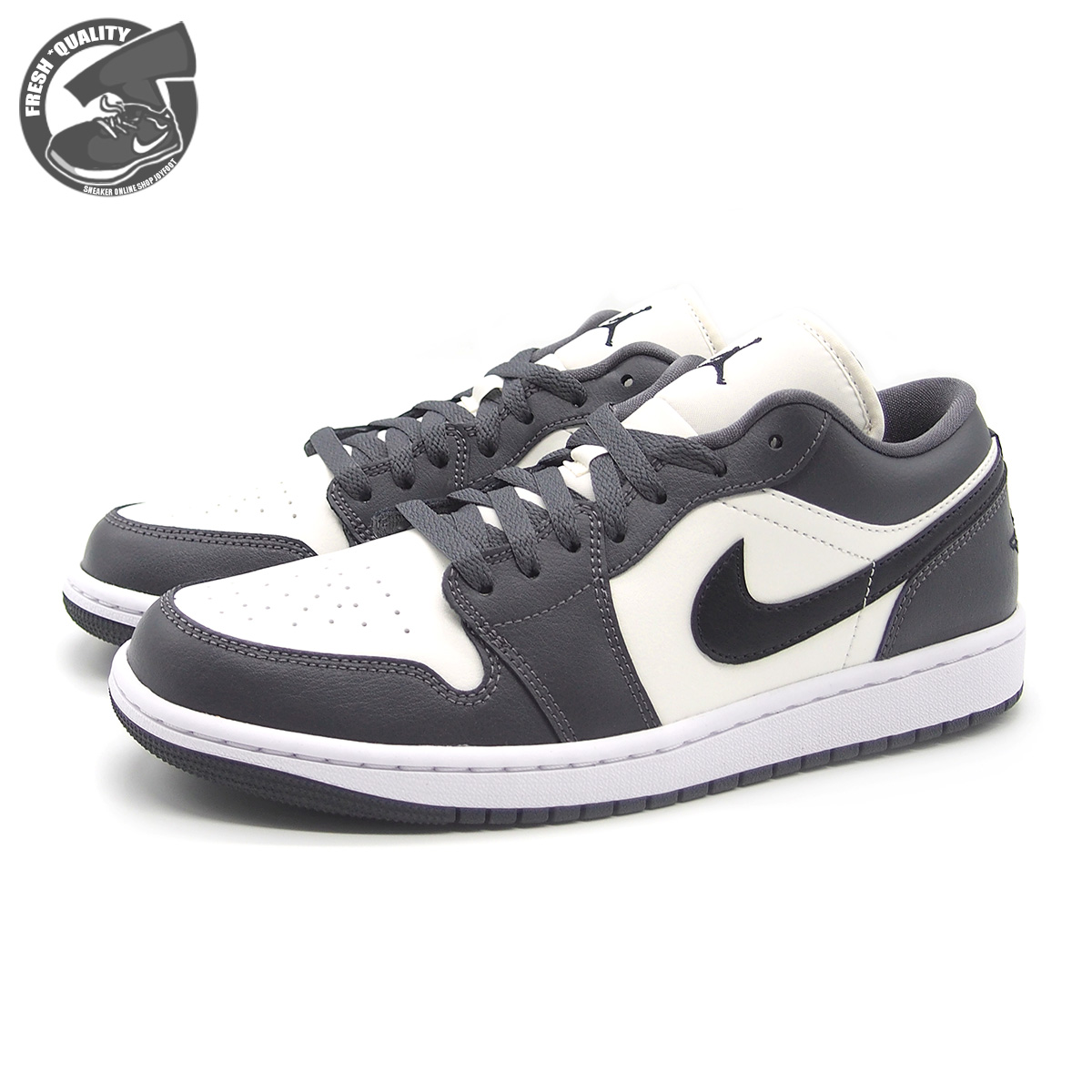 楽天市場】NIKE WMNS AIR JORDAN 1 LOW SAIL/OFF NOIR/DARK GRAY/WHITE