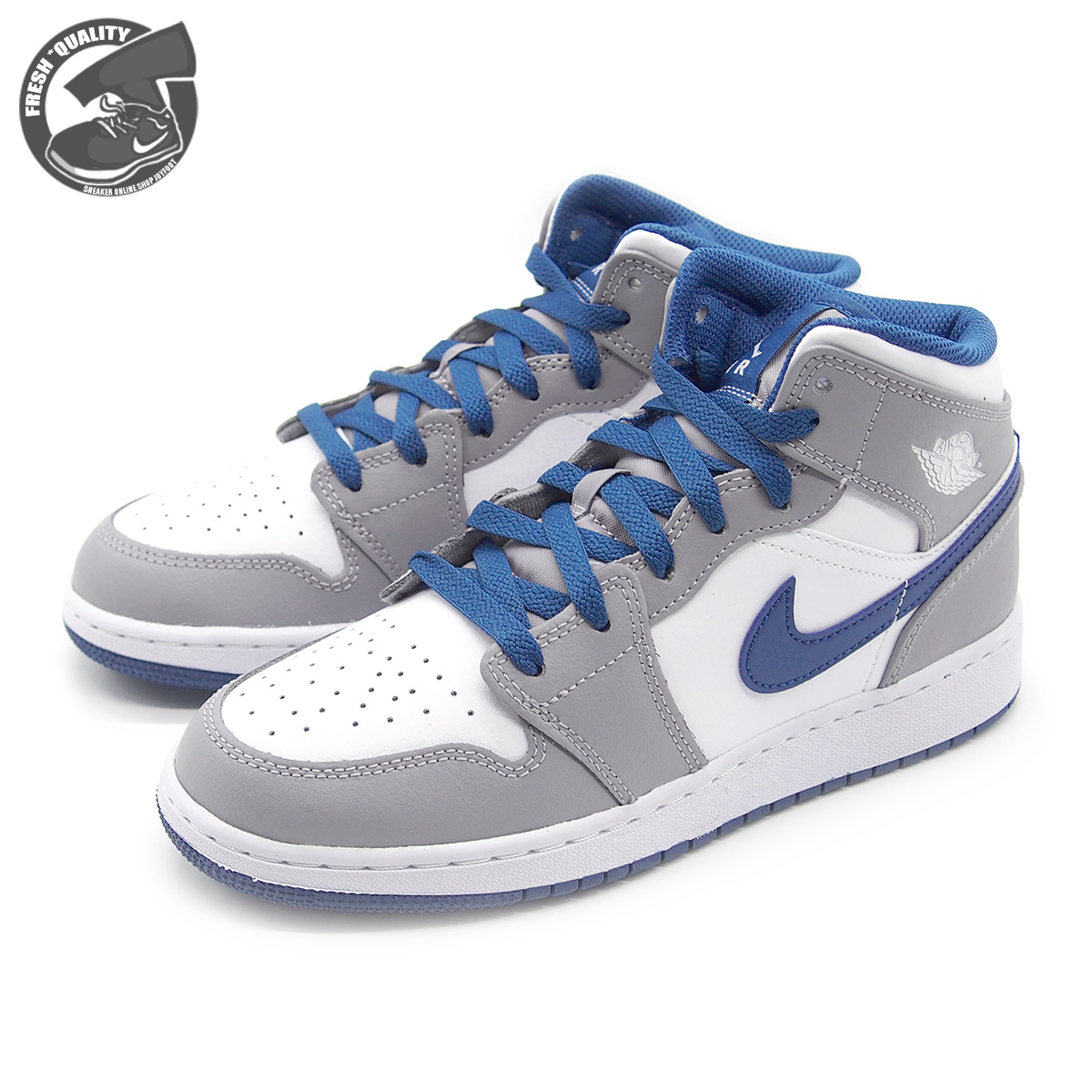 【楽天市場】NIKE AIR JORDAN 1 MID CEMENT GREY/WHITE