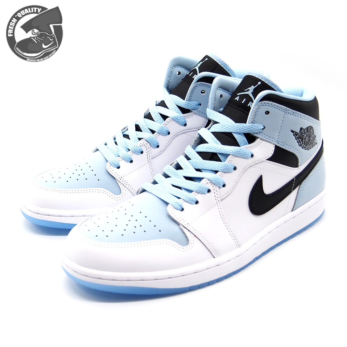 楽天市場】NIKE WMNS AIR JORDAN 1 MID WHITE/ALUMINUM-WOLF GREY