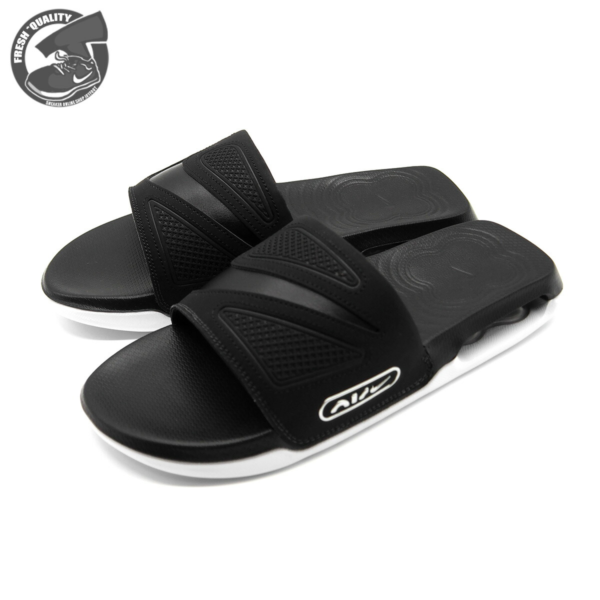 【楽天市場】NIKE AIR MAX CIRRO SLIDE BLACK/BLACK/MTLC