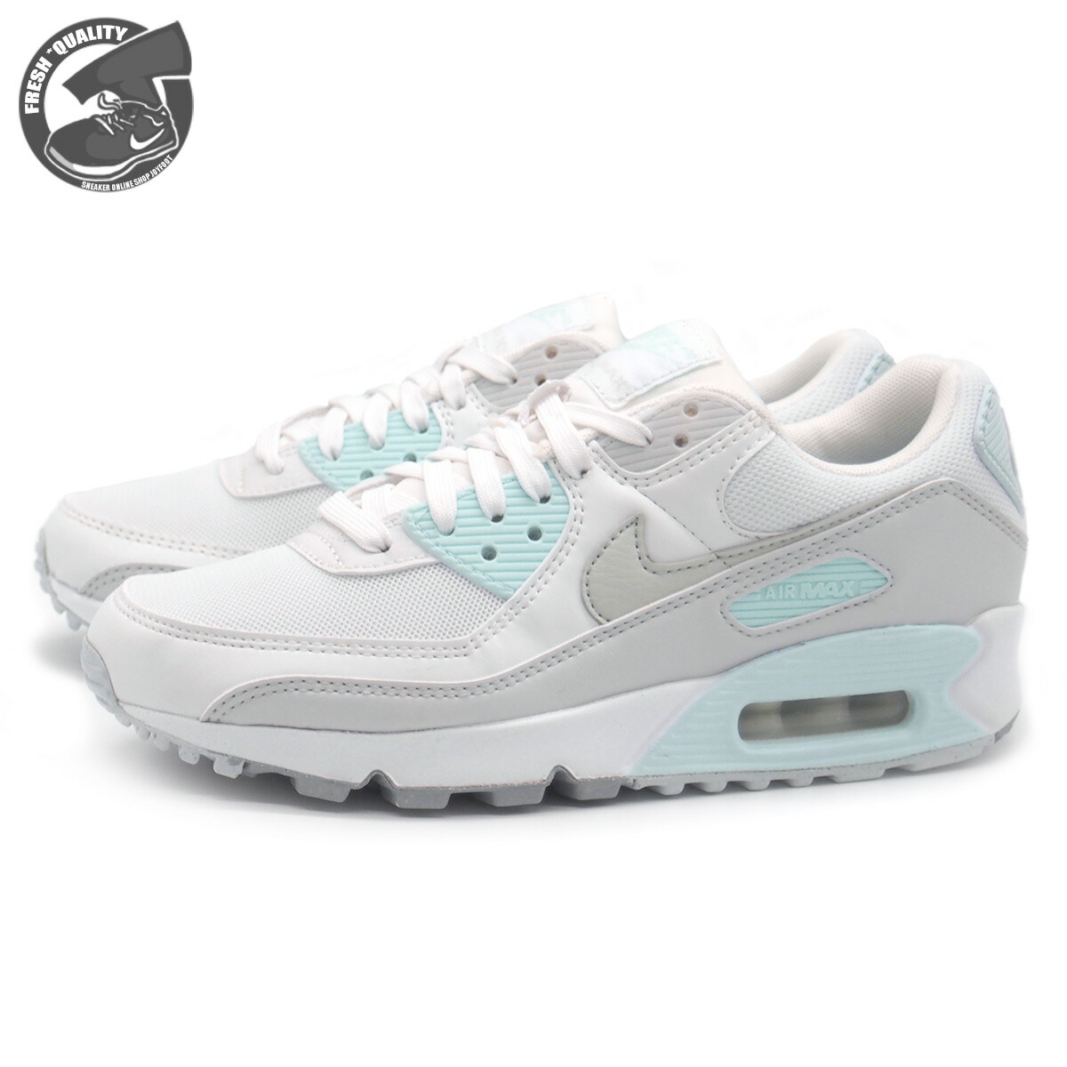 楽天市場】NIKE AIR MAX 90 LTR(GS) harf blue/white-pure