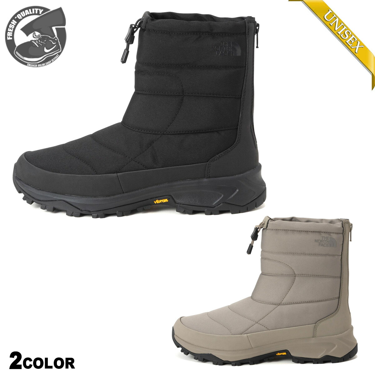 THE NORTH FACE NUPTSE BOOTIE WP BACKZIP 2カラー nf52577 ノースフェイス ヌプシ ブーティ ウォータープルーフ バックジップ TNFブラック×TNFブラック / マッシュルーム×マッシュルーム 2025FW ラッピング不可|JOYFOOT ”SNEAKER ONLINE SHOP”