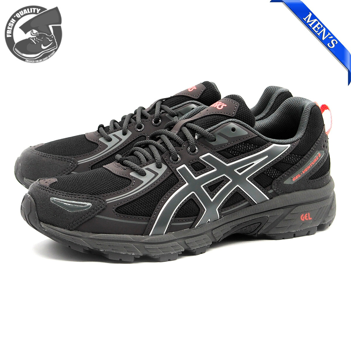 【Asics】★関税込★ゲルベンチャー6 フェザーグレー ブラック Asics】☆関税込☆ゲルベンチャー6 フェザーグレー ブラック