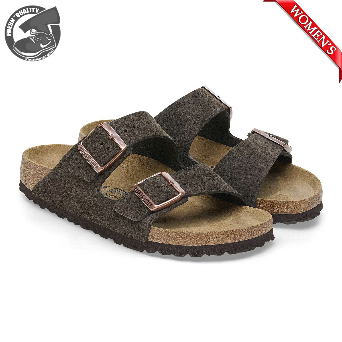【お買い物マラソンお得なクーポン配布中】BIRKENSTOCK ARIZONA (SUEDE) MOCCA NARROW幅 1027083 ビルケンシュトック アリゾナ スエードレザー モカ スリム幅 レディース｜JOYFOOT &rdquo;SNEAKER ONLINE SHOP&rdquo;