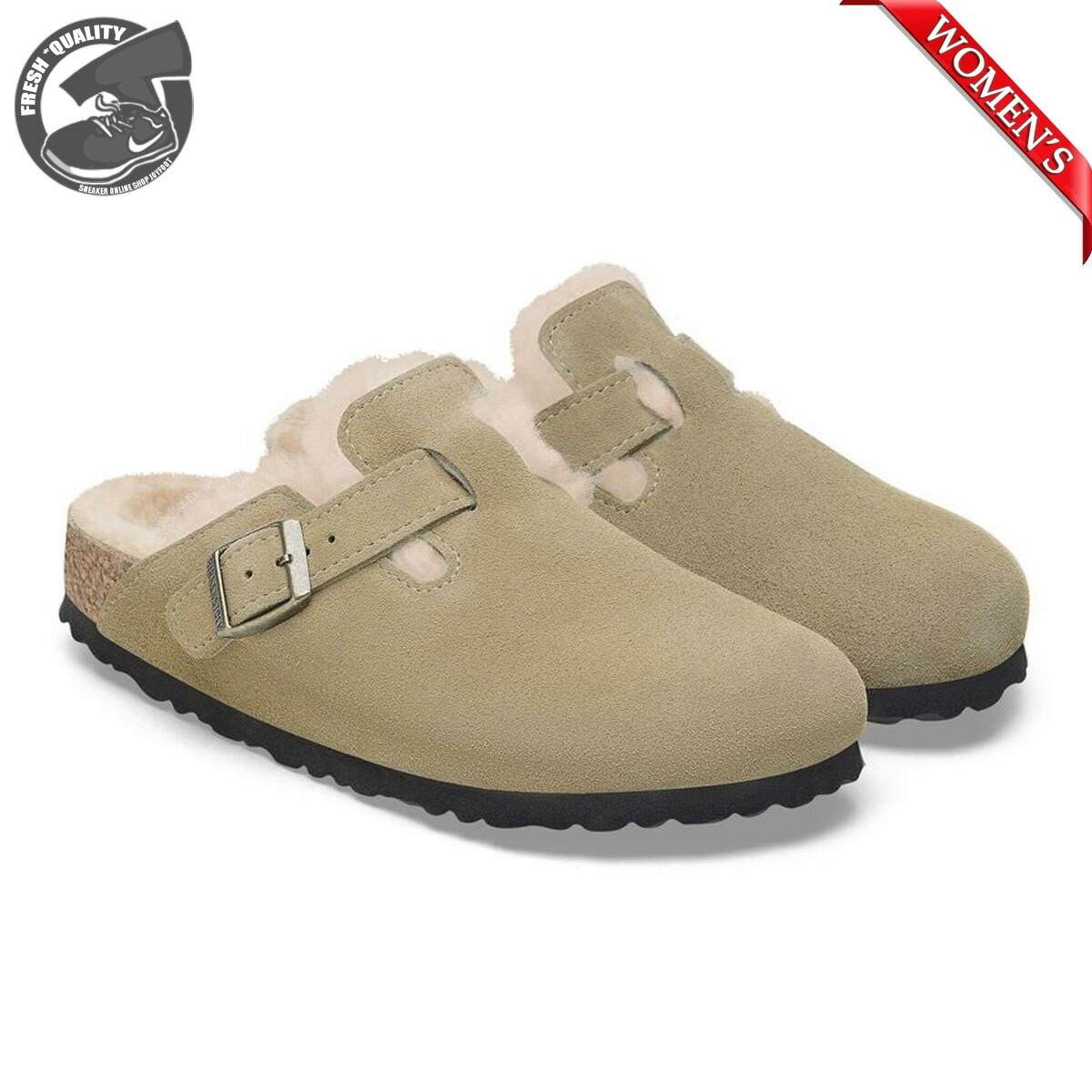 楽天市場】BIRKENSTOCK BOSTON VL SHEARLING (REGULAR FIT) TAUPE
