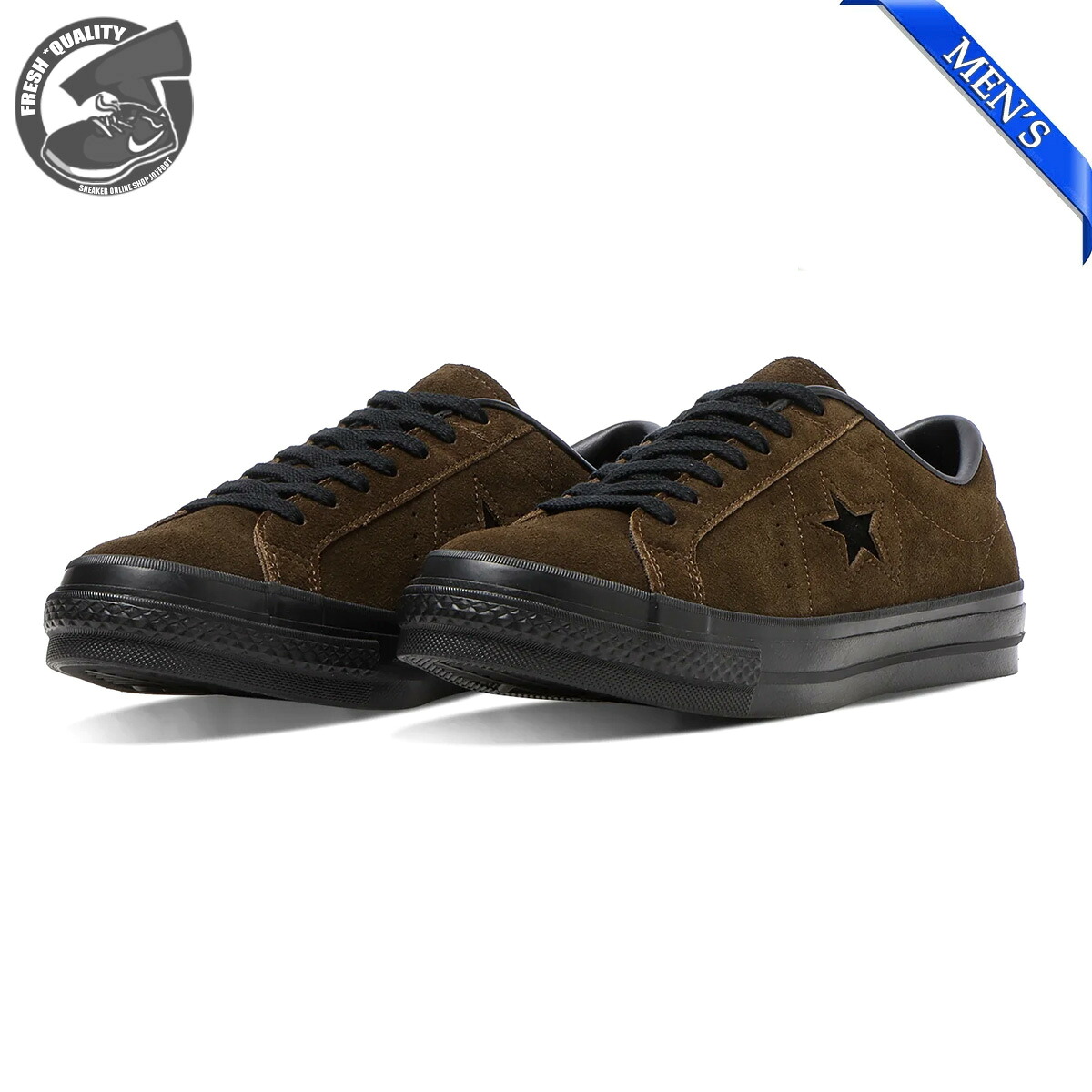 【Px5倍お買い物マラソン】 CONVERSE ONE STAR J SUEDE 33702410 ブラウン/ブラック コンバース ワンスター J スエード メンズ