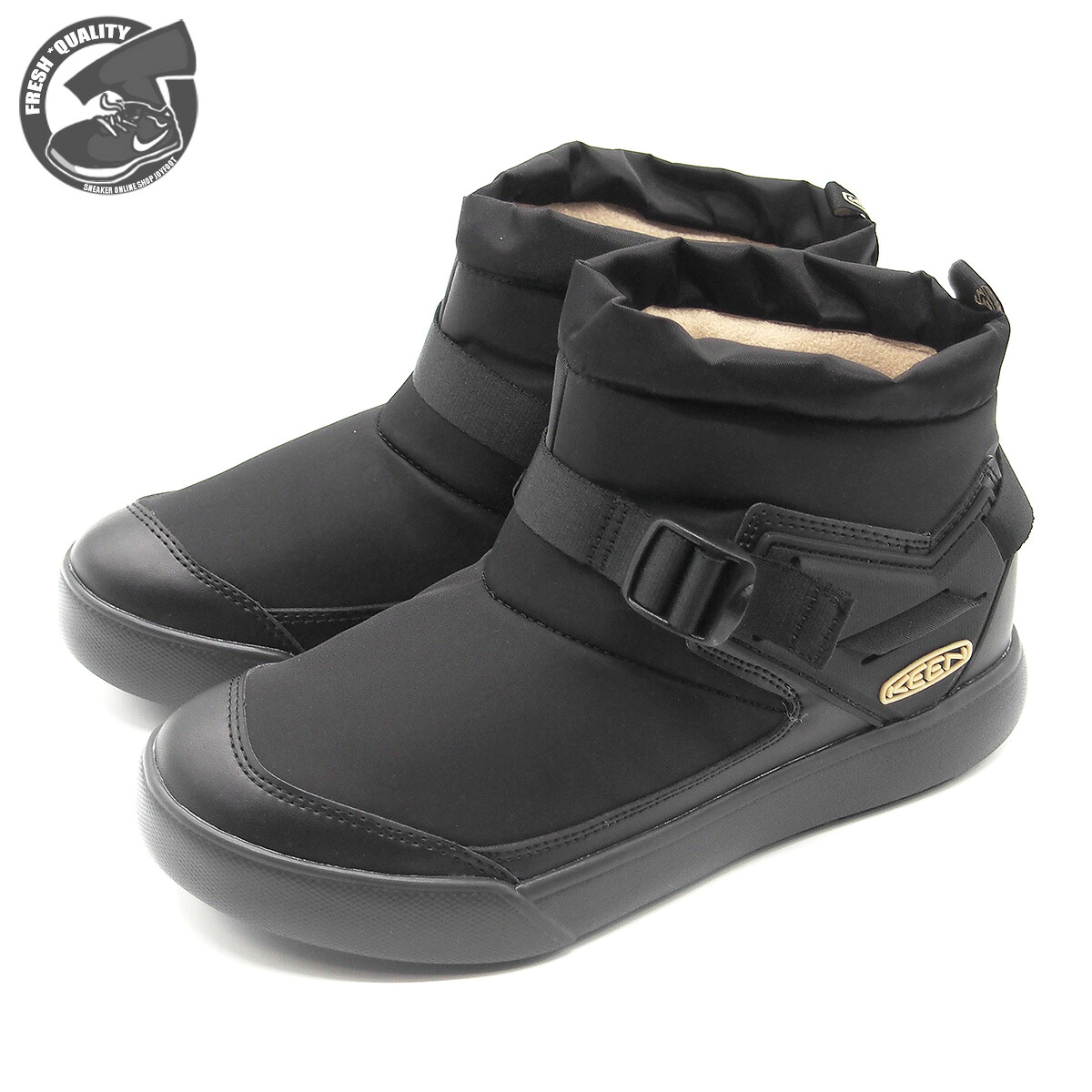 KEEN W HOODROMEO MINI BLACK/BLACK 1026797 キーン ウィメンズ フッドロメオ ミニ レディース 防水ウインターブーツ ｜JOYFOOT &rdquo;SNEAKER ONLINE SHOP&rdquo;