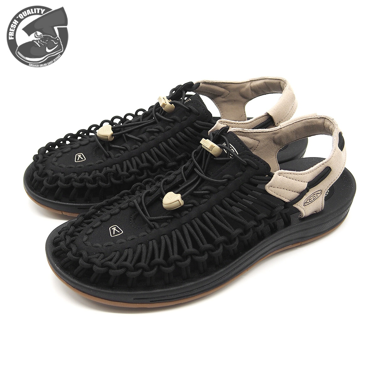 KEEN UNEEK BLACK/PLAZA TAUPE 1027437 キーン ユニーク プラザ ブラック/プラザ トープ メンズ サンダル
